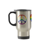 rainbow peace love pi mugs