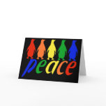 Rainbow Peace Penguins cards