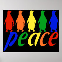 Rainbow Peace Penguins