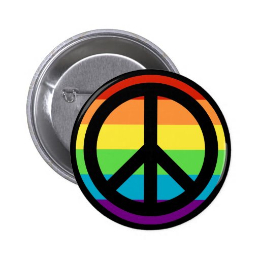 Rainbow Peace Pin