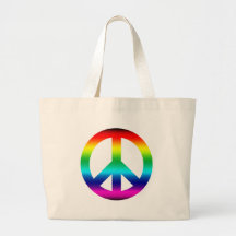 Rainbow Peace Sign Bags