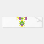 rainbow peace sign bumper stickers