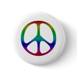 Rainbow Peace Sign Pins
