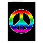 Rainbow Peace Sign cards