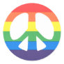 rainbow peace sign stickers