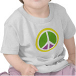 rainbow peace sign tee shirt
