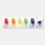 Rainbow Peacock Feather Bumper Sticker