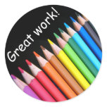 Rainbow pencils great work stickers