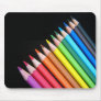 Rainbow pencils mouse pad