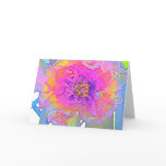 Rainbow Peony Greeting Card