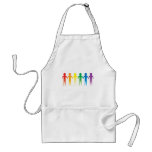 Rainbow People aprons