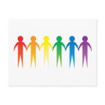 Rainbow People postcards