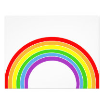 rainbow personalised invitations