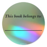 Rainbow Phantoms Bookplate Round Stickers