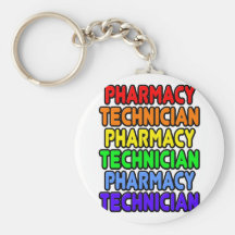 Rainbow Pharmacy Technician Keychain