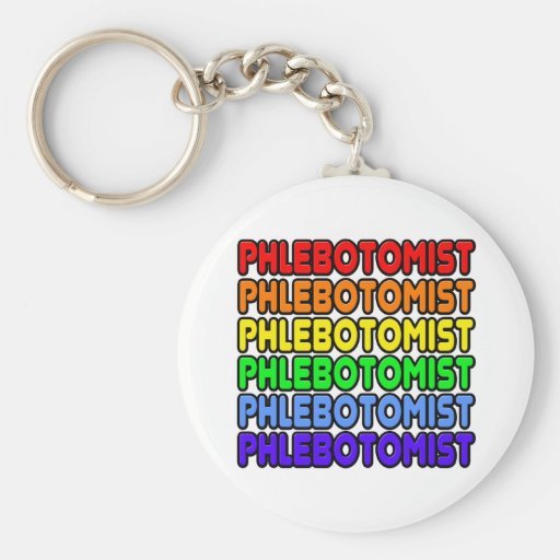Rainbow Phlebotomist Key Chains
