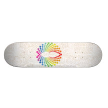 rainbow phoenix custom skateboard