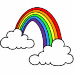 rainbow photo sculptures