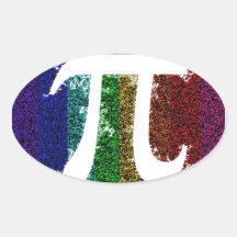 Rainbow Pi Sign Stickers