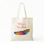 Rainbow Piano Keys Tote Bag