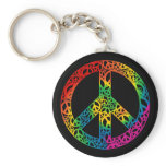 Rainbow Pieces of Peace keychains