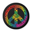 Rainbow Pieces of Peace magnets