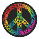 Rainbow Pieces of Peace stickers