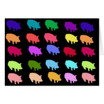 Rainbow Pigs Cards