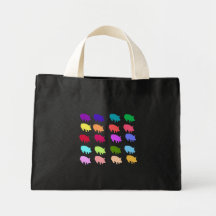 Rainbow Pigs Tote Bags