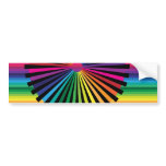 Rainbow PinWheel Bumper Stickers