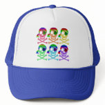 Rainbow Pirate Skulls Hats