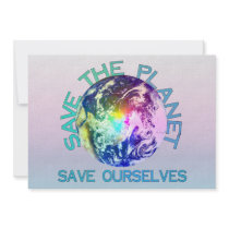 Rainbow Planet Personalized Invite