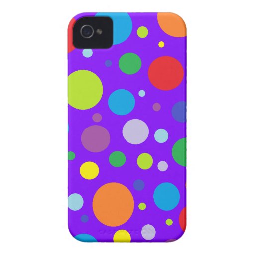 Rainbow Polka Dot iPhone 4 Case