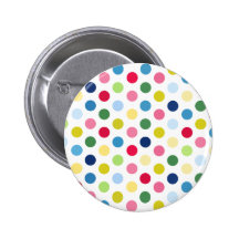 Rainbow polka dots buttons