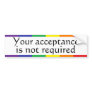 Rainbow Pride Bumper Sticker