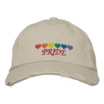 Rainbow Pride embroidered hats