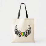 Rainbow Pride GLBT Heart with Wings Bags