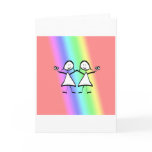 Rainbow Pride Lesbian Brides Greeting Cards