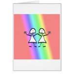 Rainbow Pride Lesbian Brides Greeting Cards