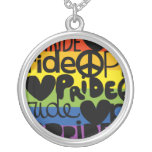rainbow pride personalized necklace