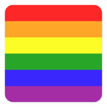 Rainbow Pride stickers - rounded