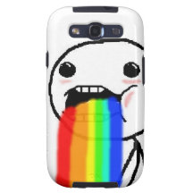 Rainbow Puke Comic Face