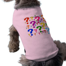 Rainbow Question Marks Doggie Tee Shirt