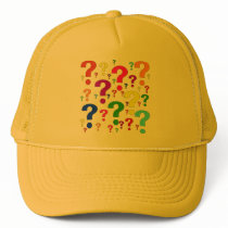 Rainbow Question Marks Hat