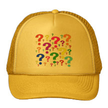 Rainbow Question Marks Hat