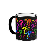Rainbow Question Marks Mug