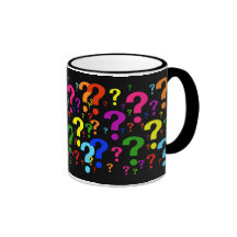Rainbow Question Marks Mug