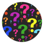 Rainbow Question Marks stickers