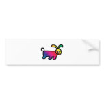 Rainbow Rabbit bumper stickers