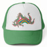 rainbow rave green hat